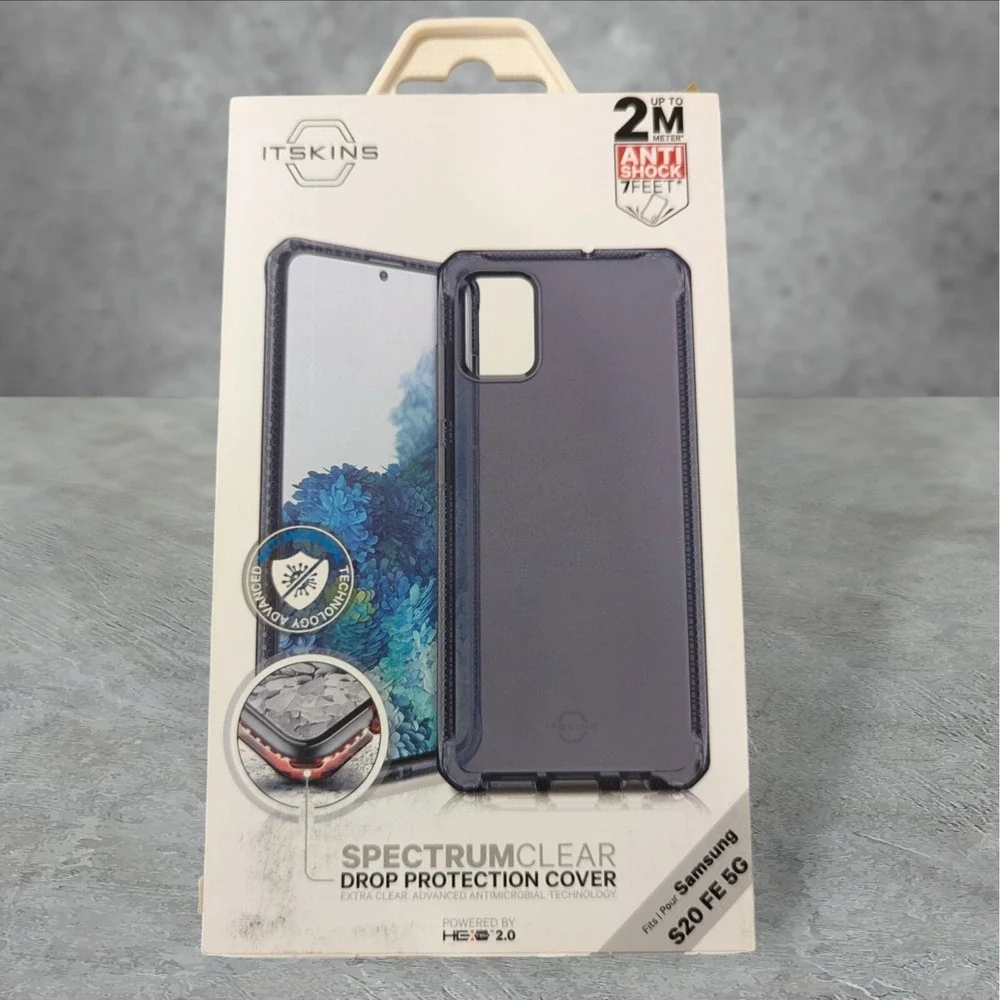 T2 Itskins Spectrum Clear Case For Samsung S20 FE 5G Gray See Description
